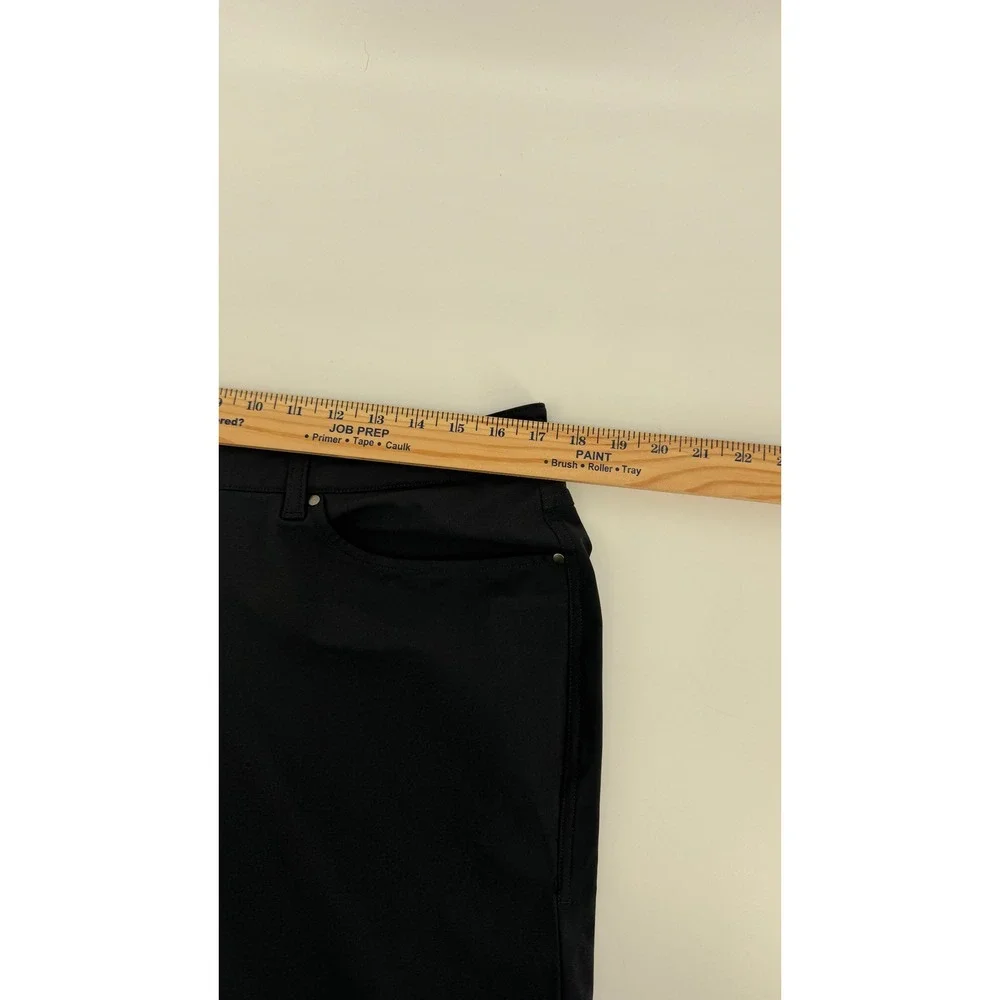 Lululemon Commission Pants Mens 34 Charcoal Gray 5-Pocket Technical Commuter